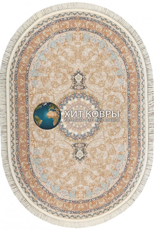 Иранский ковер Farsi 1200 129 Крем овал